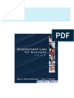 Immediate Download Employment Law For Business 8th Edition Bennett-Alexander Solutions Manual All Chapters