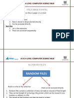 Files and Exception Handling (Cs A Level)