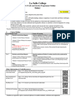 La Salle College 2024-25 F.2 Life & Society Programme Outline