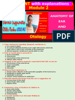 MCQsin ENTwith Explanations Module 2 Otology