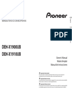 Pioneer Deh X1900ub Owner S Manual