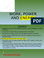 Work Power and Energy