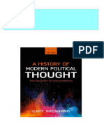 Instant Access To A History of Modern Political Thought: The Question of Interpretation 1st Edition Browning Ebook Full Chapters