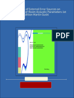 Complete Influences of External Error Sources On Measurements of Room Acoustic Parameters 1st Edition Martin Guski PDF For All Chapters