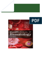 Get Williams Manual of Hematology (10th Edition) Marshall A. Lichtman - Ebook PDF PDF Ebook With Full Chapters Now