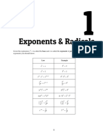 Sat Math Exponents and Radicals Chapter