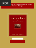 Full Calculus For The Life Sciences 1st Edition Edition Marvin L. Bittinger PDF All Chapters