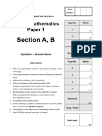 LaSalleCollege F3 Maths Mid Year Exam Paper 1 2015 16