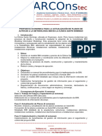 Propuesta Economica de Trabajo, Programacion de Trabajo y Forma de Pago