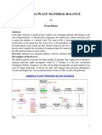 2021 Baboo Ammonia Plant Material Balance