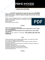 Laudo de Vistoria - Rua Dirce Rozze Batista, 601 - Terras de São José