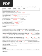 Life 2e Elementary Unit 6 Test Word-Correction