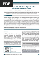 Redefining The Role of Analgesic Adjuvants in Pain Management