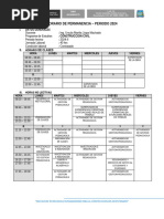 Horario Lectivo y No Lectivo 2024 Semestre Ii