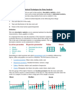 Statistcal Techiques - Notes