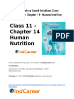 Maharashtra Board Solutions Class 11 Biology Chapter 14 Human Nutrition