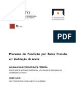 Processo de Fundição Por Baixa Pressão em Moldação de Areia