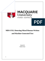 MDS-UN2: Detecting Mixed Human-Written and Machine-Generated Text