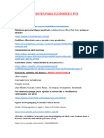 Links Importantes para Ecomerce e PLR