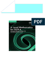 A Level Mathematics For OCR A Student Book 2 Year 2 With Cambridge Elevate Edition 2 Years AS A Level Mathematics For OCR Vesna Kadelburg