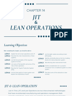 CHAPTER 14 - JIT and Lean Operations