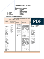 Sesión de Aprendizaje Nº18 04 2022