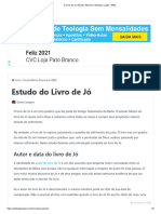 O Livro de Jó - Estudo, Resumo e Esboço - Lição 1 EBD