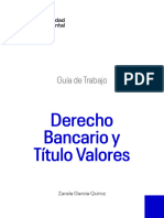 Derecho Bancario y Titulo Valores