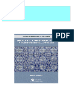 Analytic Combinatorics - A Multidimensional Approach 1st Edition Marni Mishna Download PDF