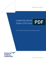 Leadership Development Impact (LDI) Framework: By: Sarah Stawiski, Stephen Jeong, and Heather Champion