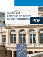 Pierre Avril & Jean Gicquel - Lexique de Droit Constitutionnel