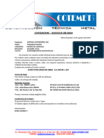 Cotizacion Sistema Automotriz Agosto 2024