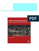 Rehearsing Shakespeare Ways of Approaching Shakespeare in Practice For Actors Directors and Trainers 1st Edition Leon Rubin Download PDF