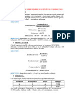 Ejercicios de Medición Del Desempeño de Los Procesos