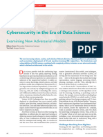 Cybersecurity in The Era of Data Science Examining New Adversarial Models