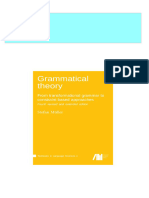 Grammatical Theory From Transformational Grammar To Constraint Based Approaches 4th Edition Stefan Müller Download PDF