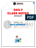 114 Sociology 39 Daily Class Notes UPSC Optional Sociology