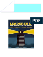 Leadership: All You Need To Know 2nd Edition David Pendleton