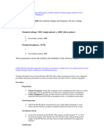 What Is The Nominal Voltage and Frequency and The