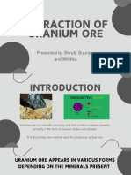 Extraction of Uranium Ore