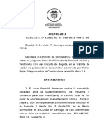 Auto CSJ Sobre Competencia en Materia de Consumo