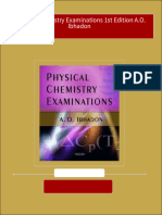 Physical Chemistry Examinations 1st Edition A.O. Ibhadon 2024 Scribd Download