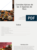 Comidas Típicas de Las 3 Regiones de Perú