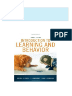 Full Download of Test Bank For Introduction To Learning and Behavior, 4th Edition: Powell in PDF DOCX Format