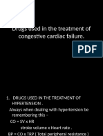 Drugs Used in The Treatment of Congestive Cardiac