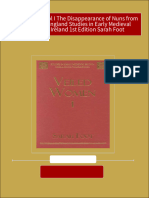 Veiled Women Vol I The Disappearance of Nuns From Anglo Saxon England Studies in Early Medieval Britain and Ireland 1st Edition Sarah Foot