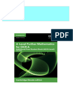 Full Download A Level Further Mathematics For OCR A Additional Pure Student Book AS A Level John Sykes PDF