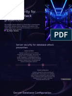 Server Security For Database Attack Prevention