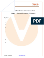 Class 12 Chapter 2 Issue and Redemption of Debentures Notes - FREE PDF