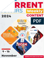 Current Affairs Weekly Content PDF November 2024 2nd Week by AffairsCloud 1